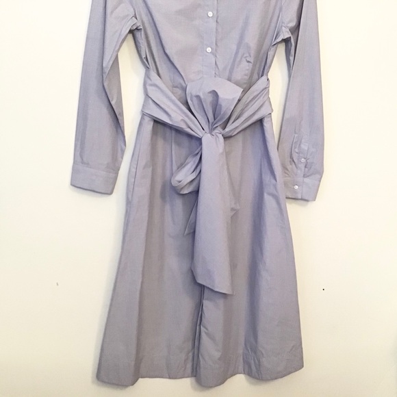 J. Crew NWT 2 Tie Waist Cotton Shirt Dress - Picture 5 of 10